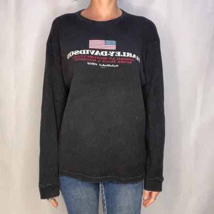 Vintage Harley-Davidson Black Long Sleeve T-shirt