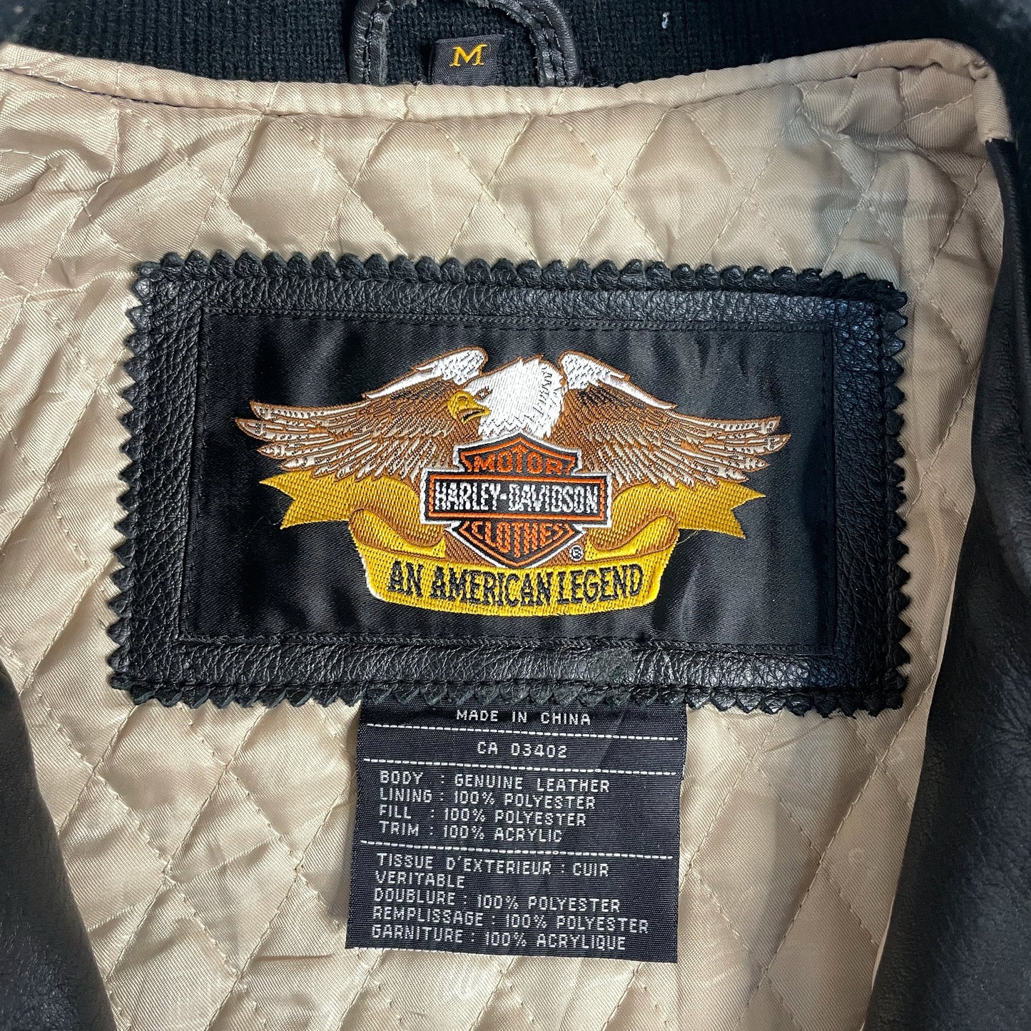 Vintage Harley-Davidson Black Leather Jacket