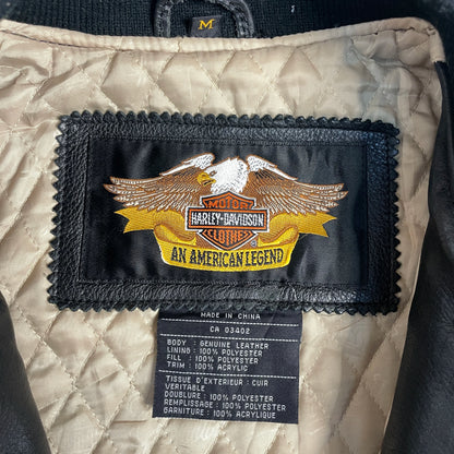 Vintage Harley-Davidson Black Leather Jacket