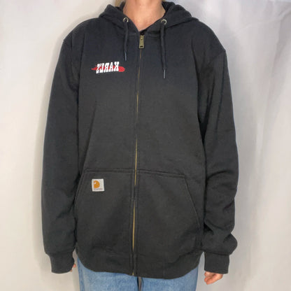 Vintage Carhartt Karl's Black Zip-up Hoodie