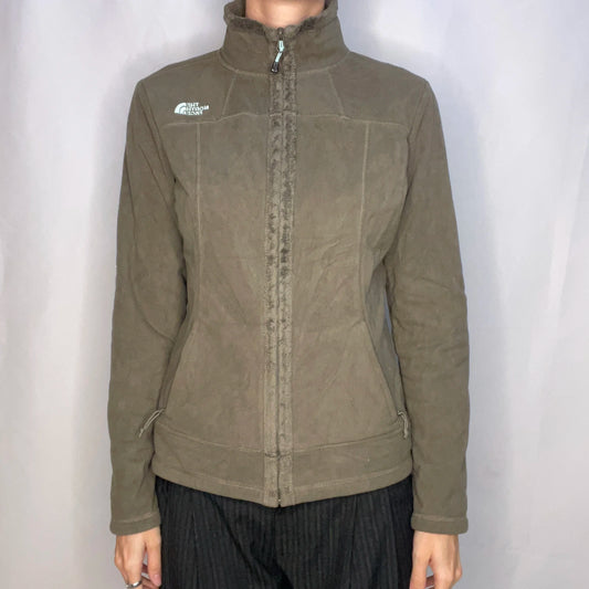 The North Face Khaki Fleece Jacket