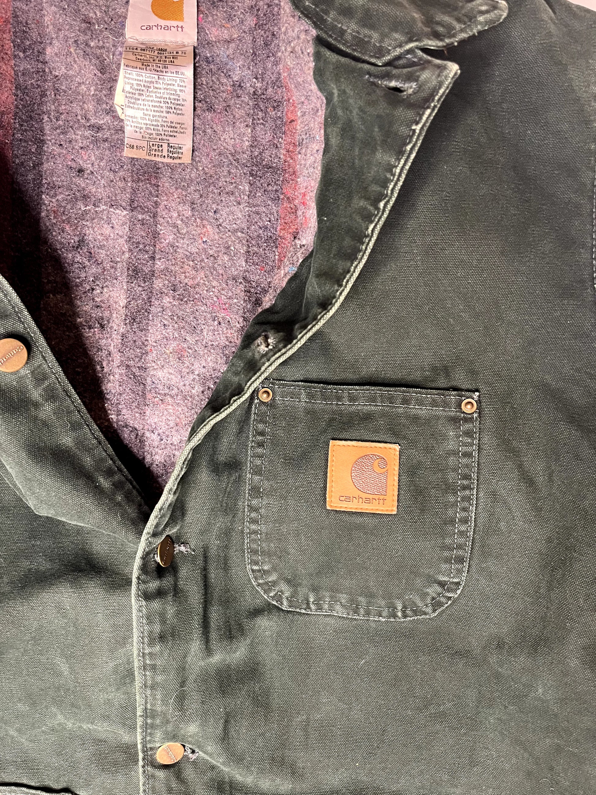 Vintage Carhartt Green Barn Jacket 2004