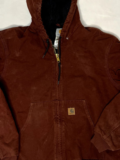 Vintage Carhartt Brown Hooded Jacket 2003
