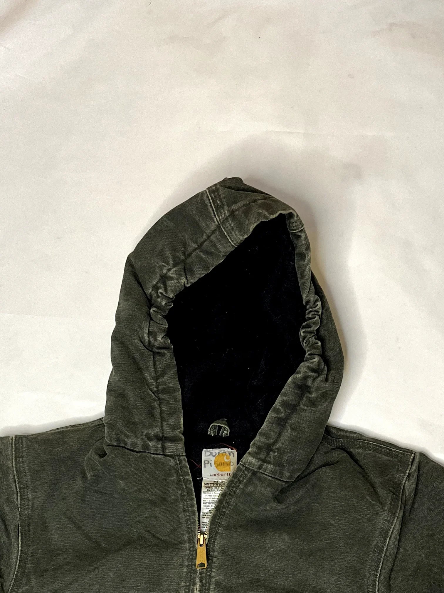 Vintage Carhartt Green Hooded Jacket 2005
