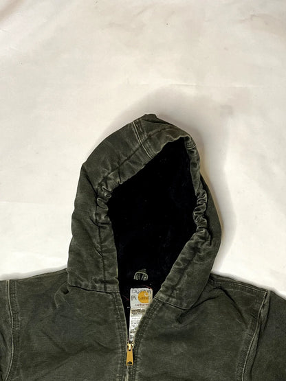 Vintage Carhartt Green Hooded Jacket 2005