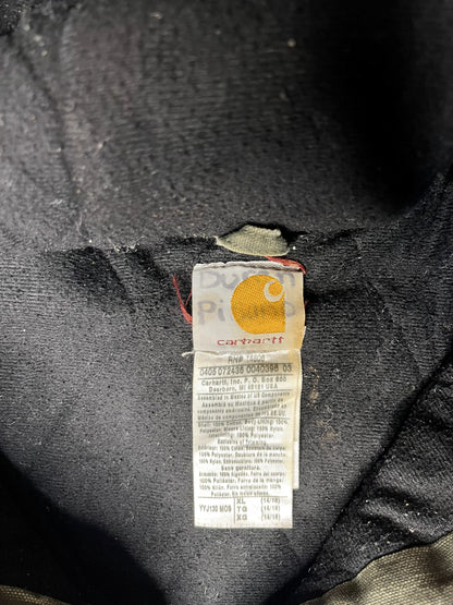 Vintage Carhartt Green Hooded Jacket 2005