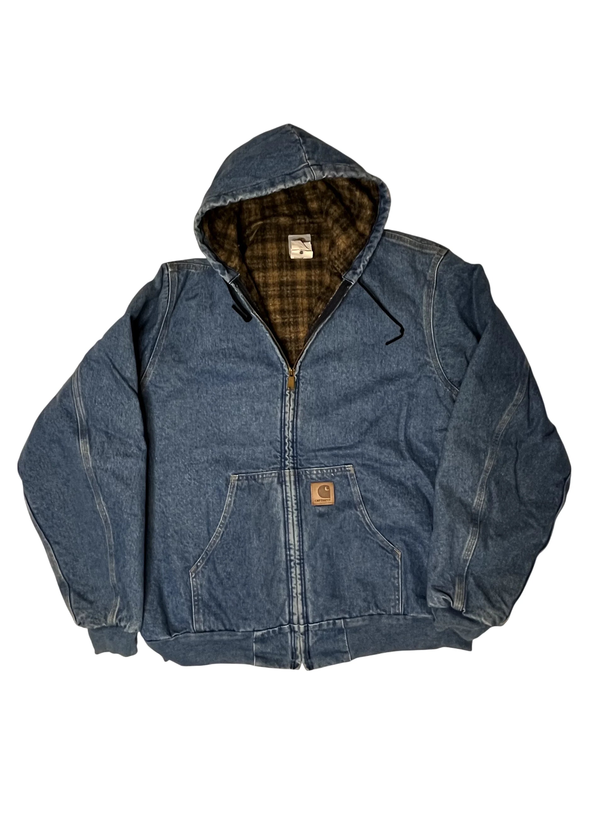Vintage Carhartt Blue Hooded Jacket 2002