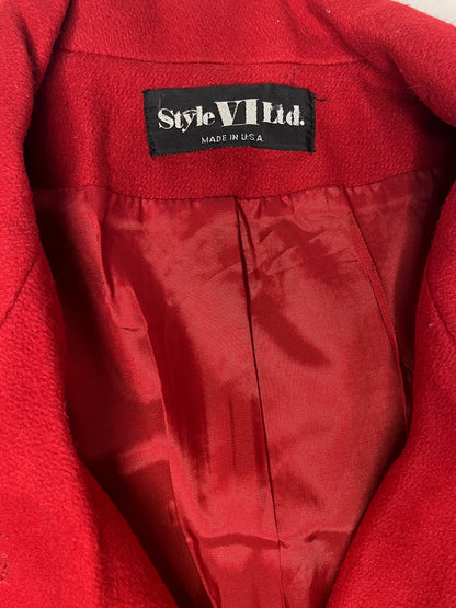 Vintage Style Vi Ltd. Red Long Coat