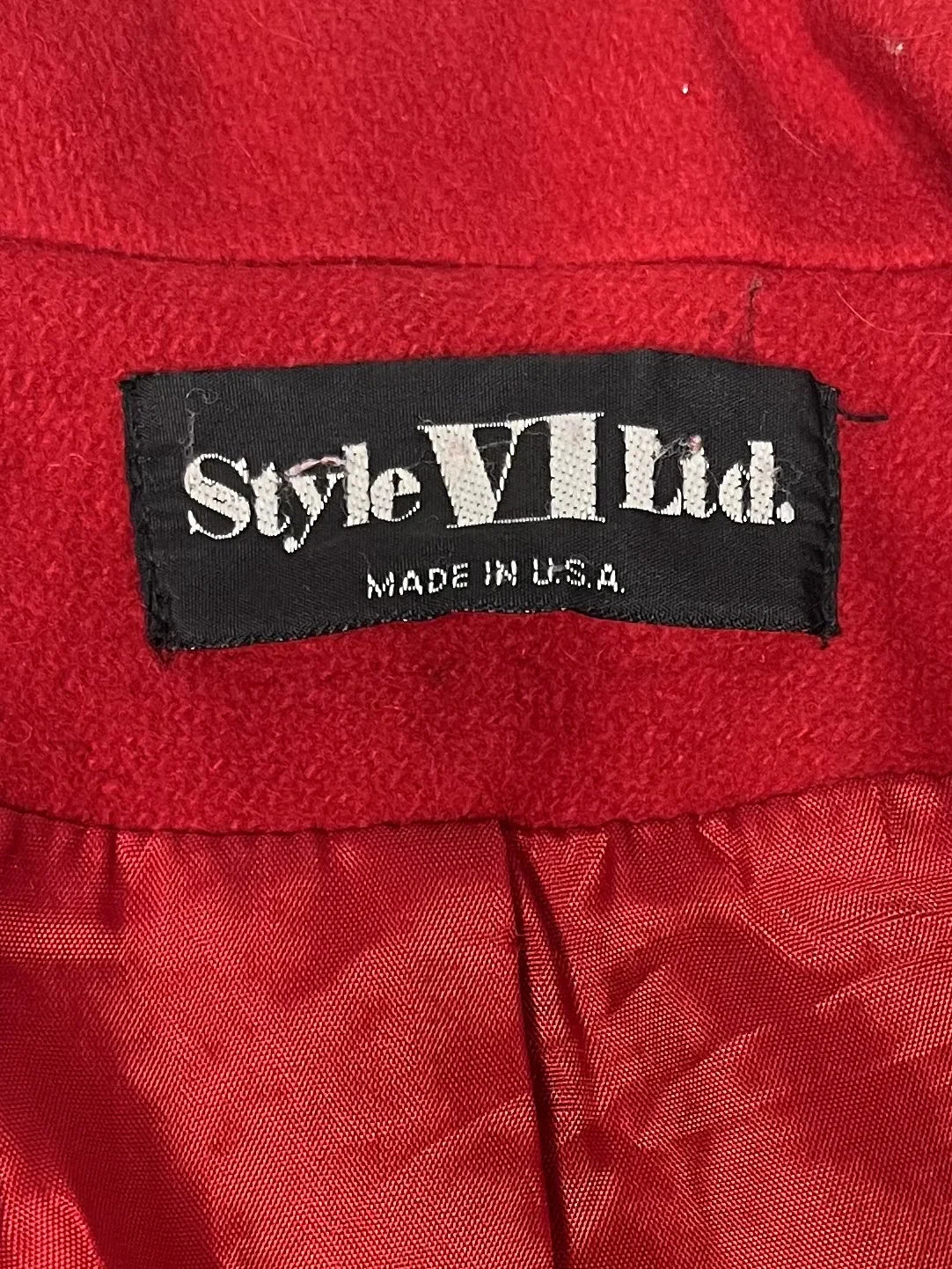 Vintage Style Vi Ltd. Red Long Coat