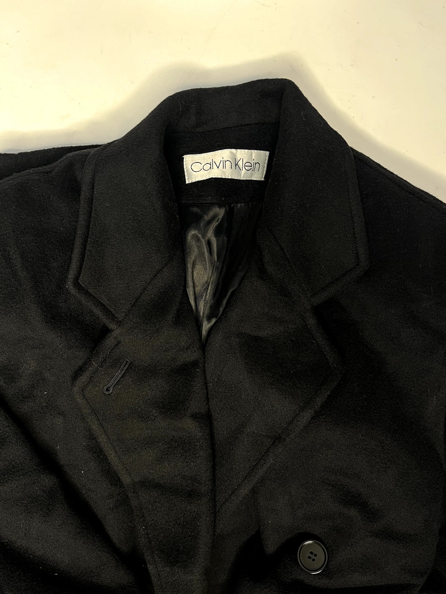 Vintage Calvin Klein Black Long Coat