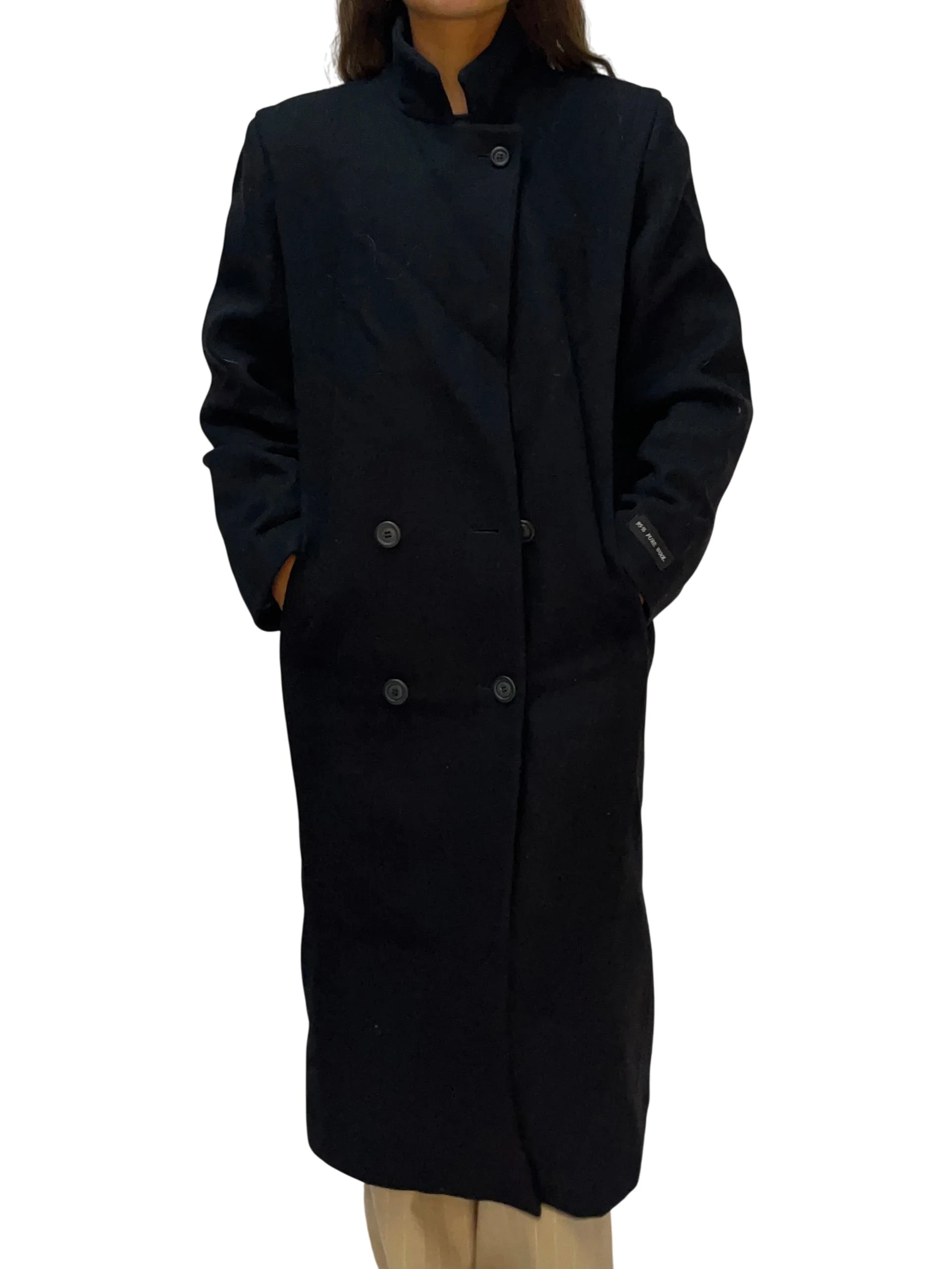 Vintage Calvin Klein Black Long Coat