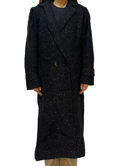 Vintage Saxton Hall Black Long Coat