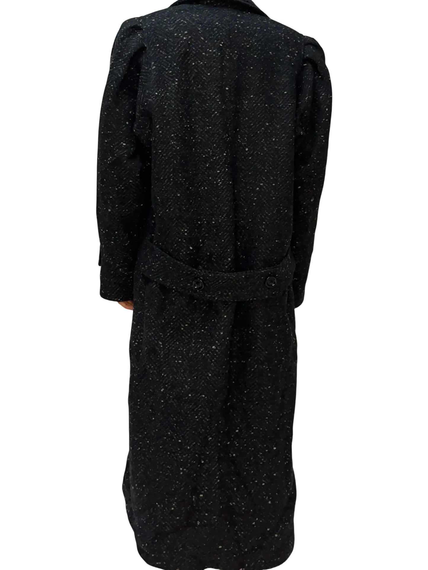 Vintage Saxton Hall Black Long Coat