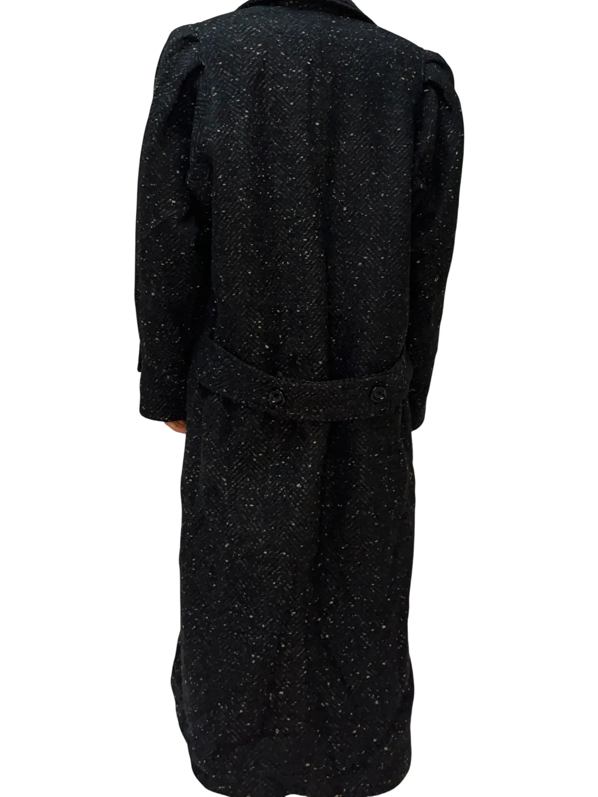 Vintage Saxton Hall Black Long Coat