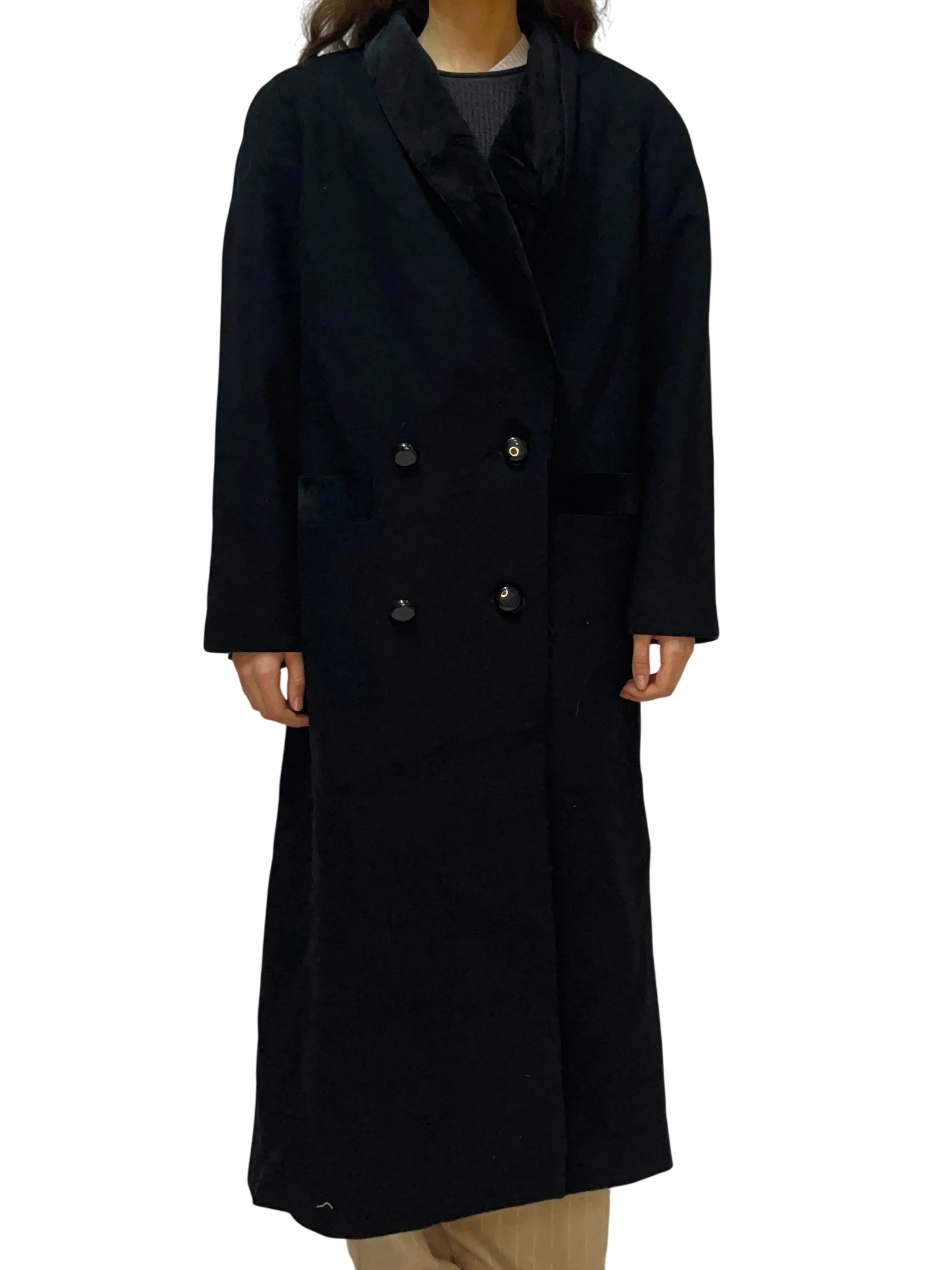 Vintage Donnybrook Black Long Coat