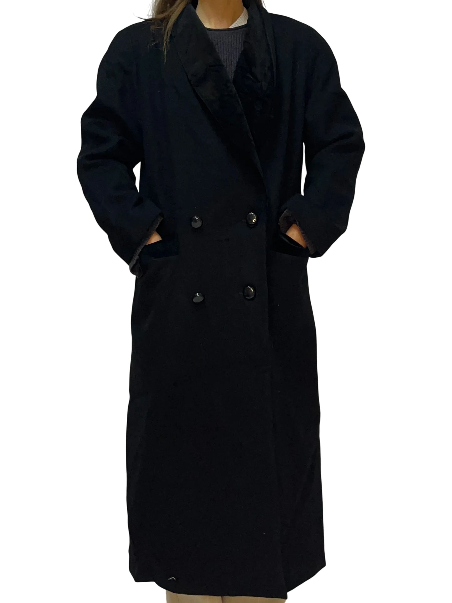 Vintage Donnybrook Black Long Coat