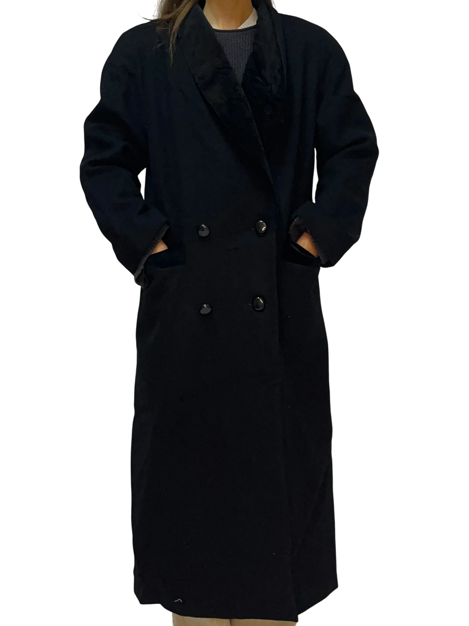 Vintage Donnybrook Black Long Coat