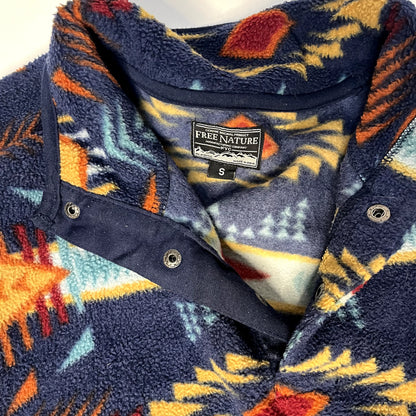 Vintage Free Nature Blue Fleece