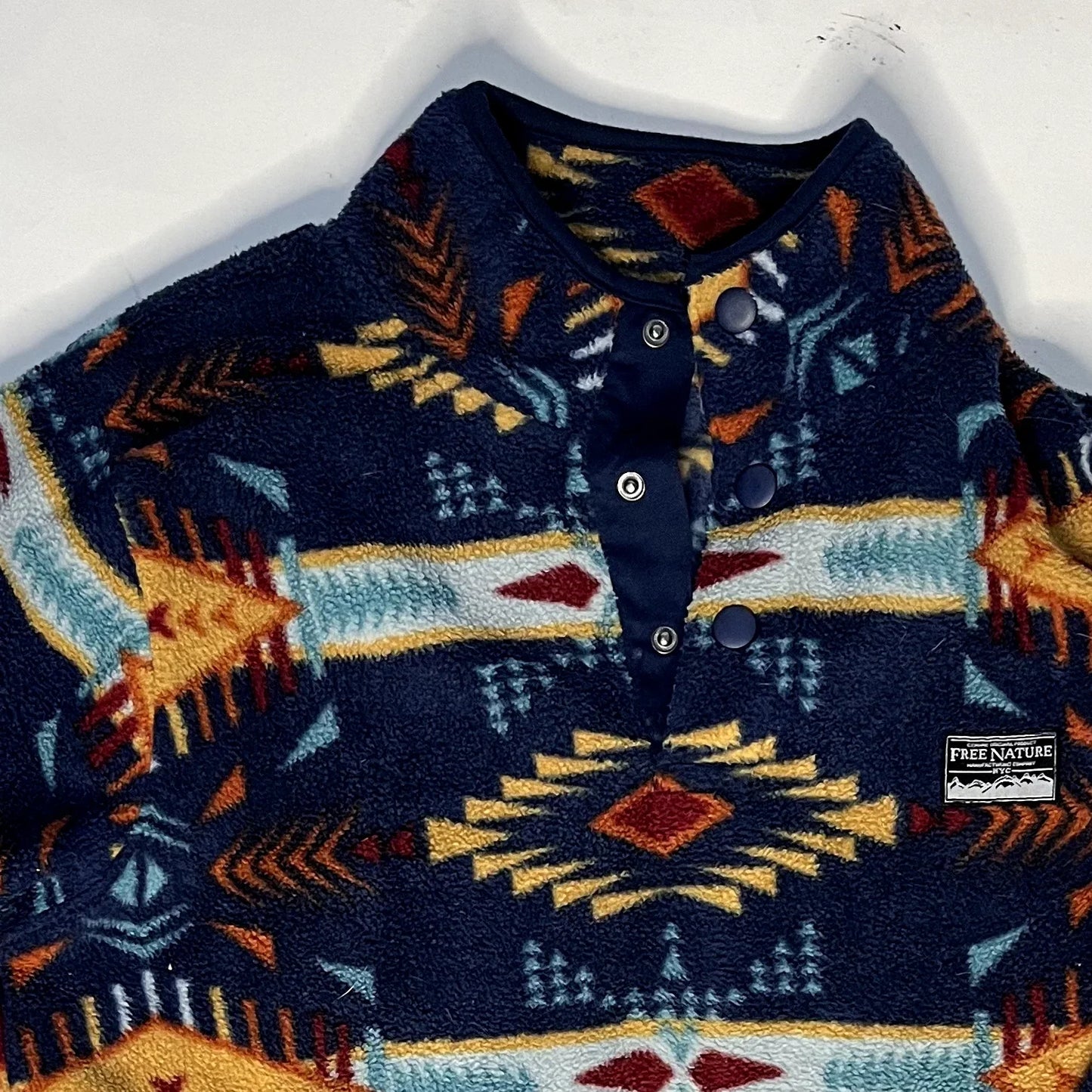 Vintage Free Nature Blue Fleece