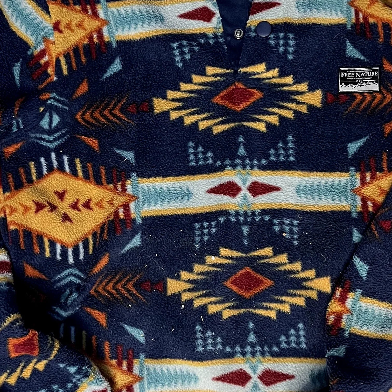 Vintage Free Nature Blue Fleece