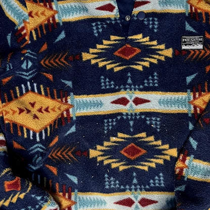 Vintage Free Nature Blue Fleece