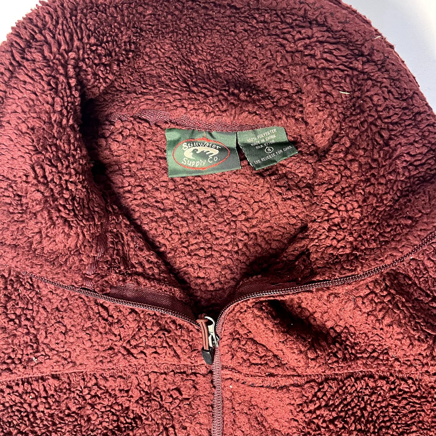 Vintage Still Water Supply Co Red Fleece