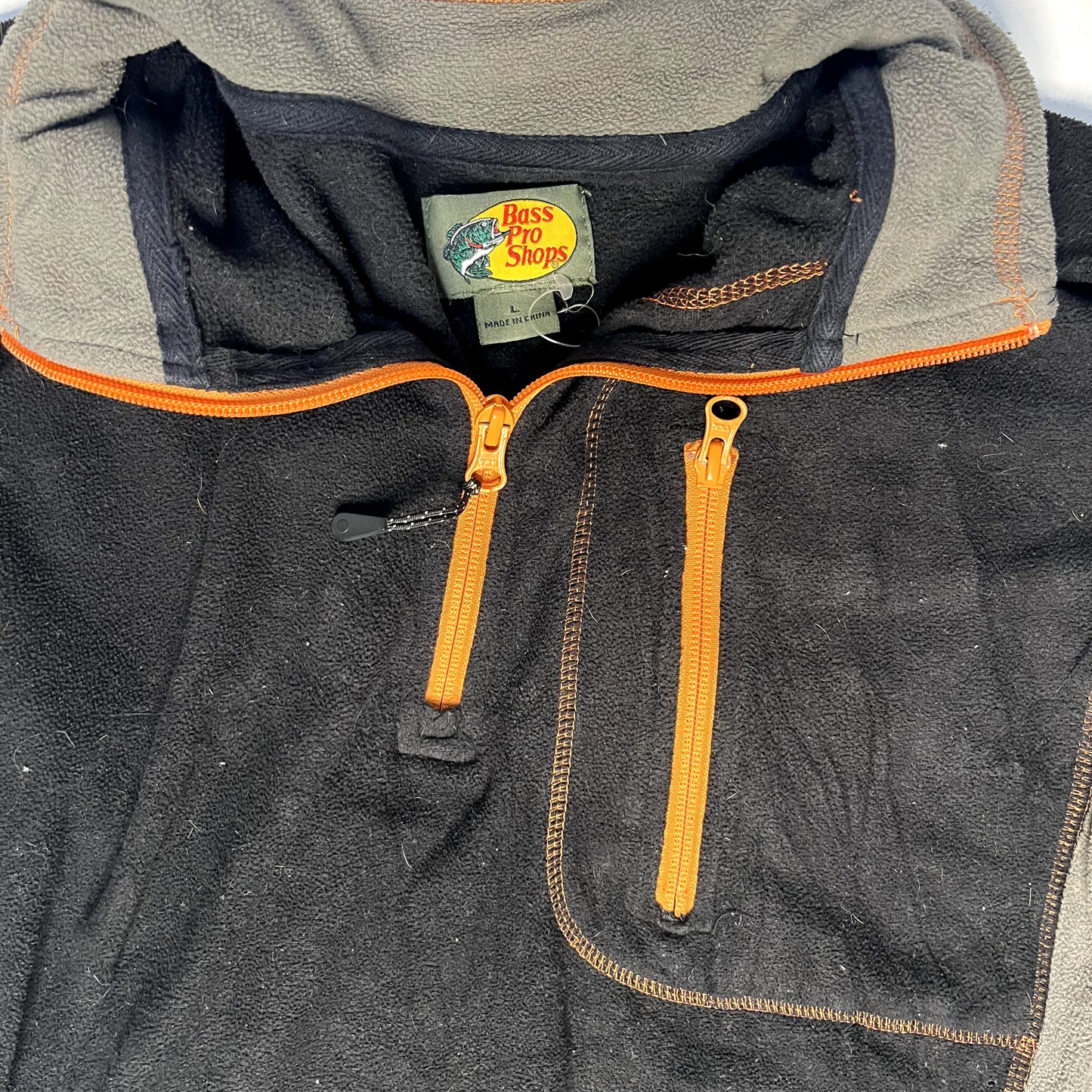 Vintage Bass Pro Shops Black Fleece