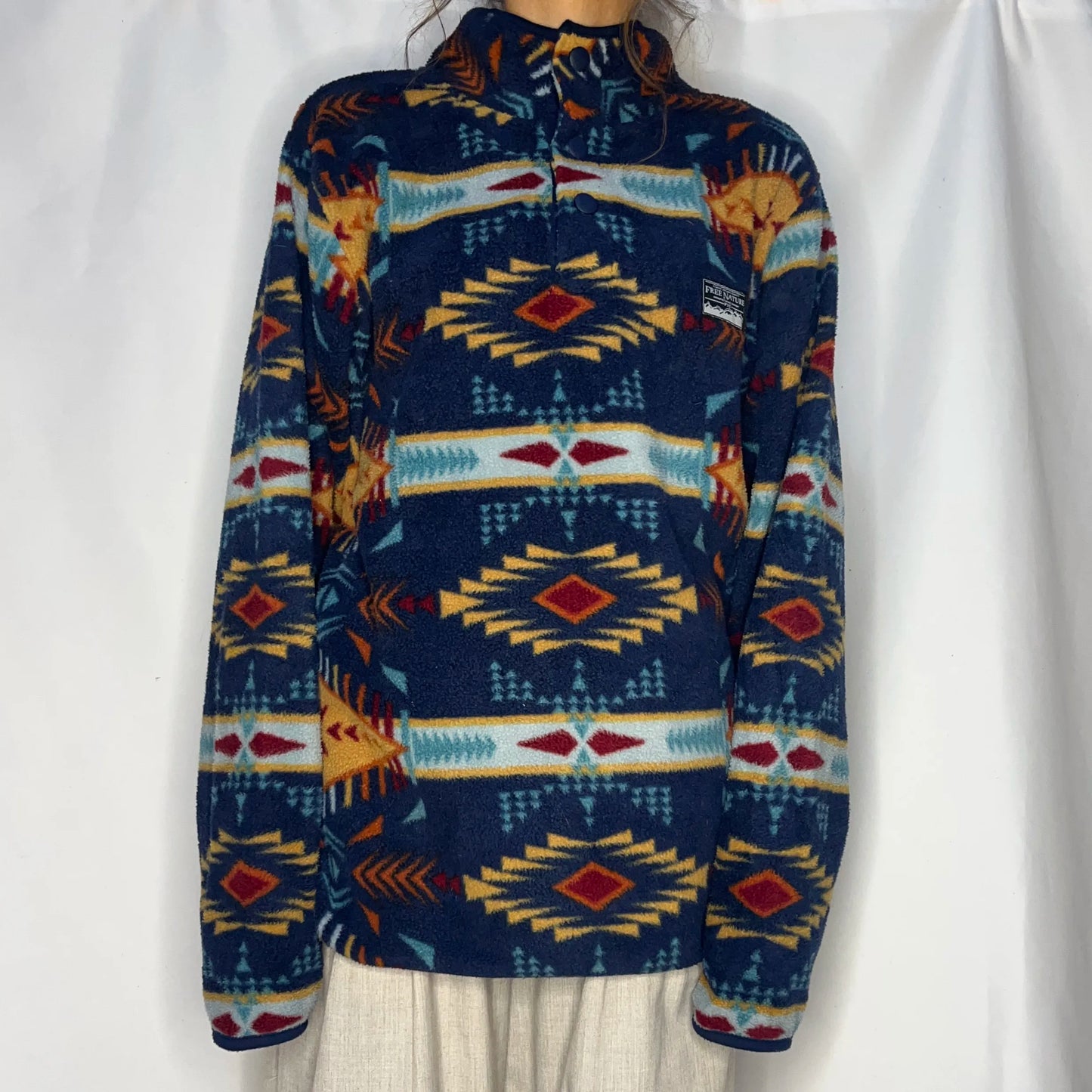 Vintage Free Nature Blue Fleece
