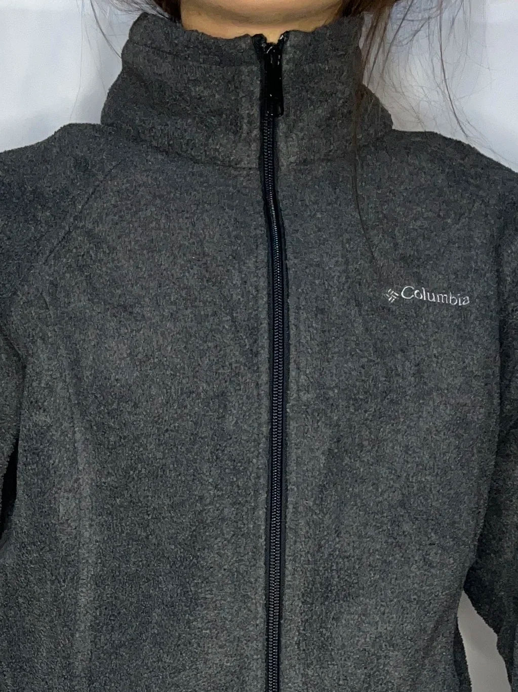 Vintage Columbia Gray Fleece Jacket