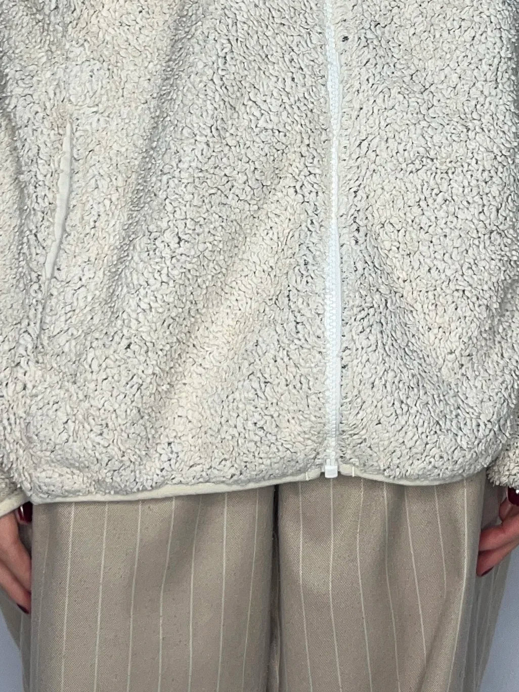 Vintage Columbia Beige Fleece Jacket