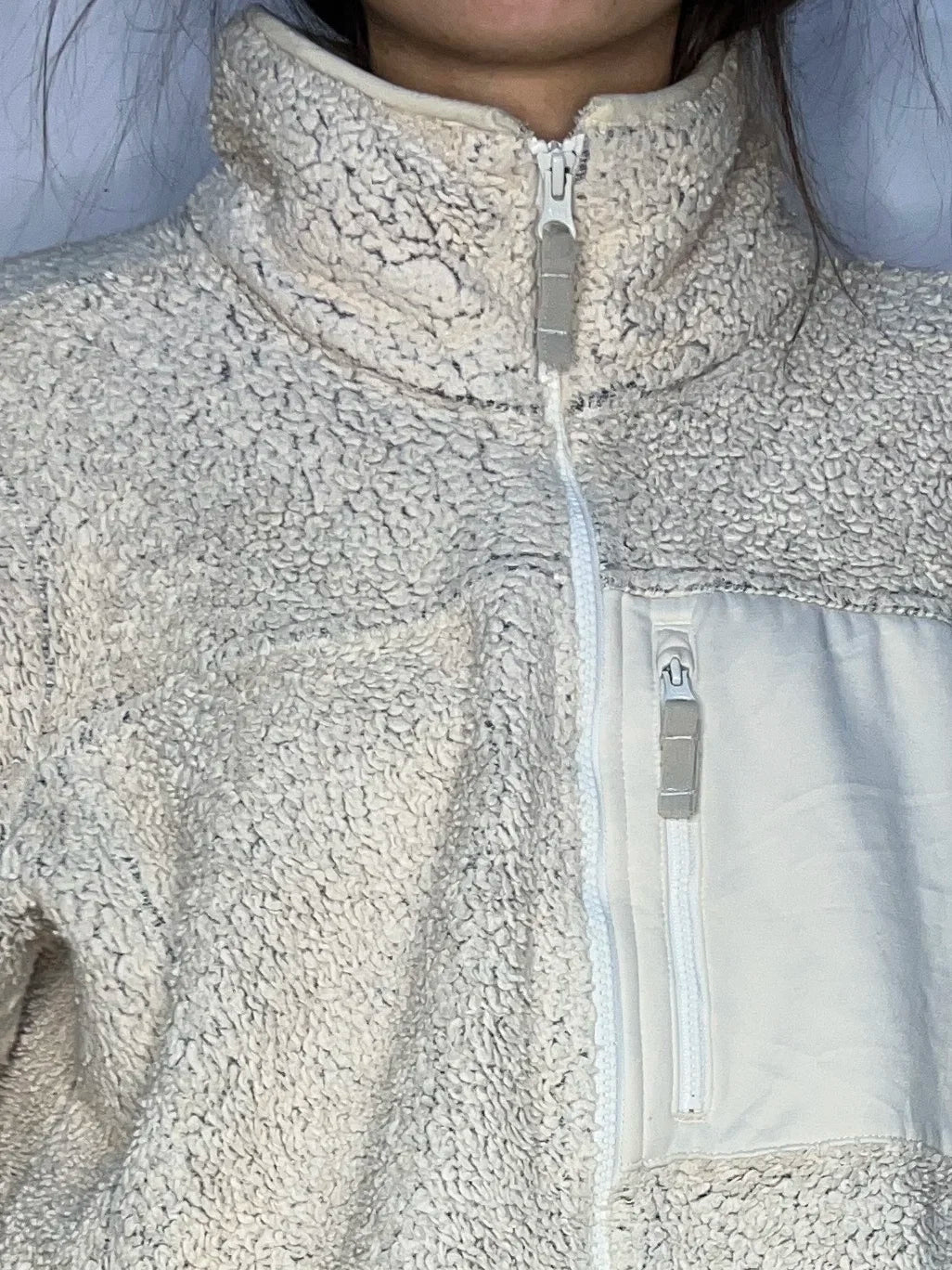 Vintage Columbia Beige Fleece Jacket