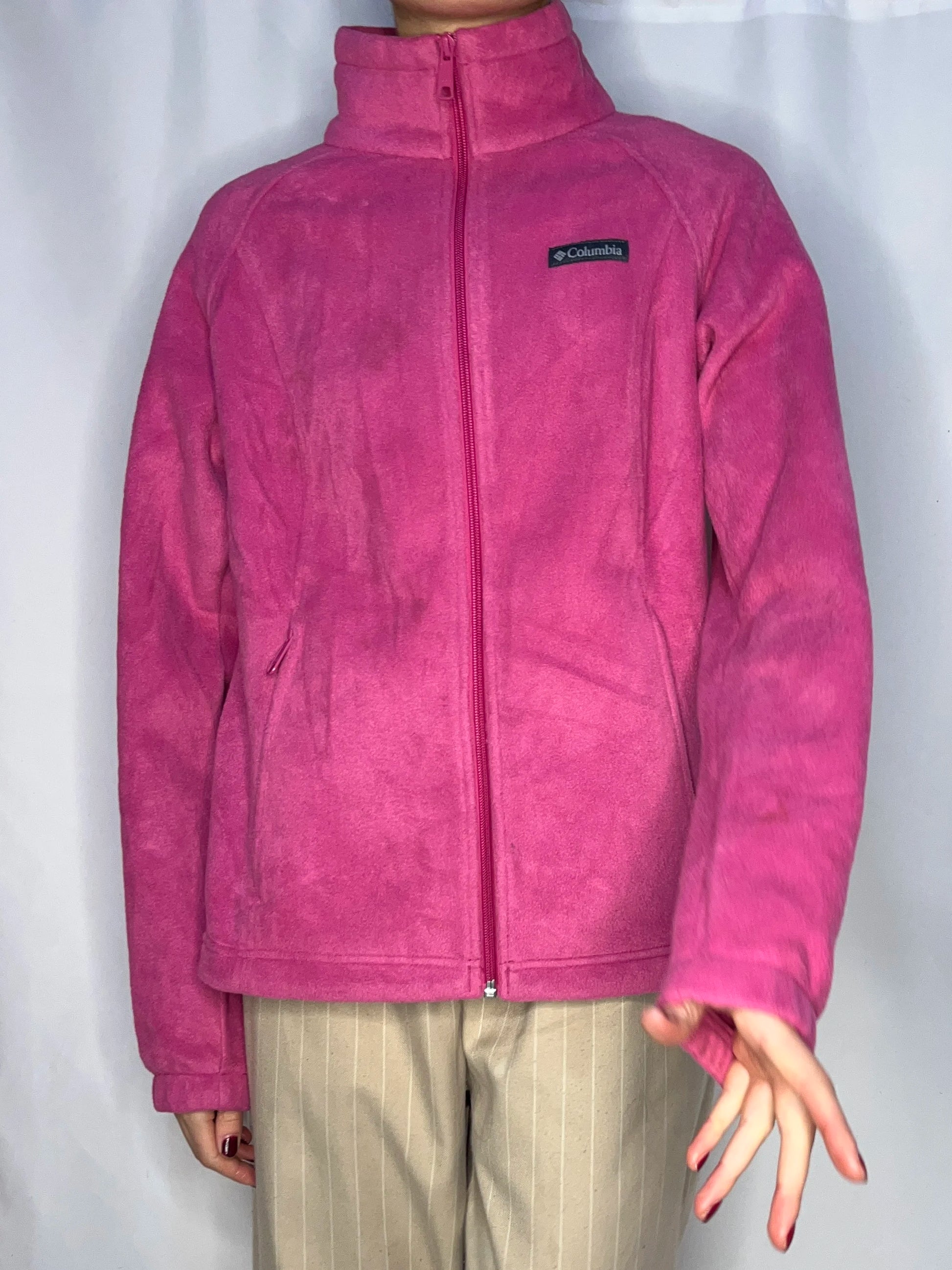 Vintage Columbia Pink Fleece Jacket