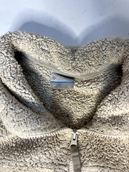Vintage Columbia Beige Fleece Jacket