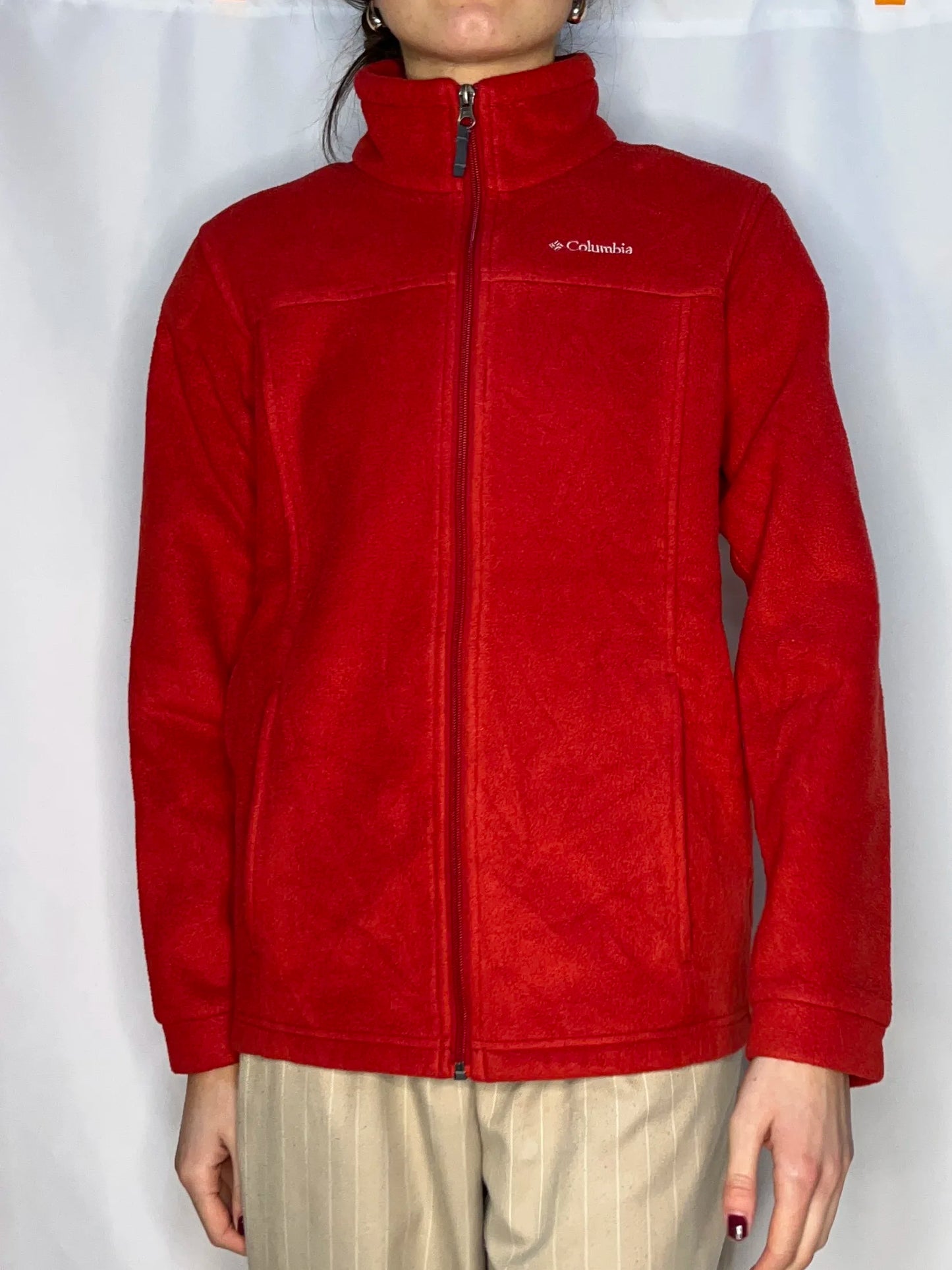 Vintage Columbia Sportswear Red Fleece Jacket