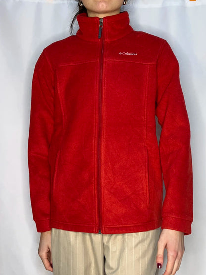 Vintage Columbia Sportswear Red Fleece Jacket