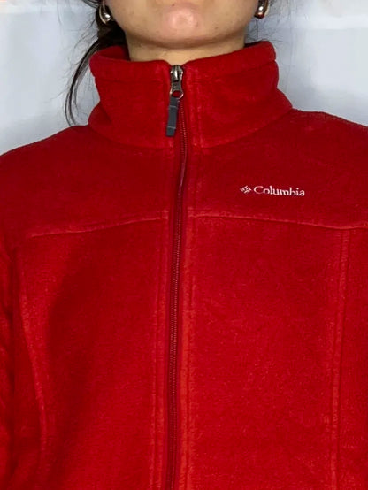 Vintage Columbia Sportswear Red Fleece Jacket