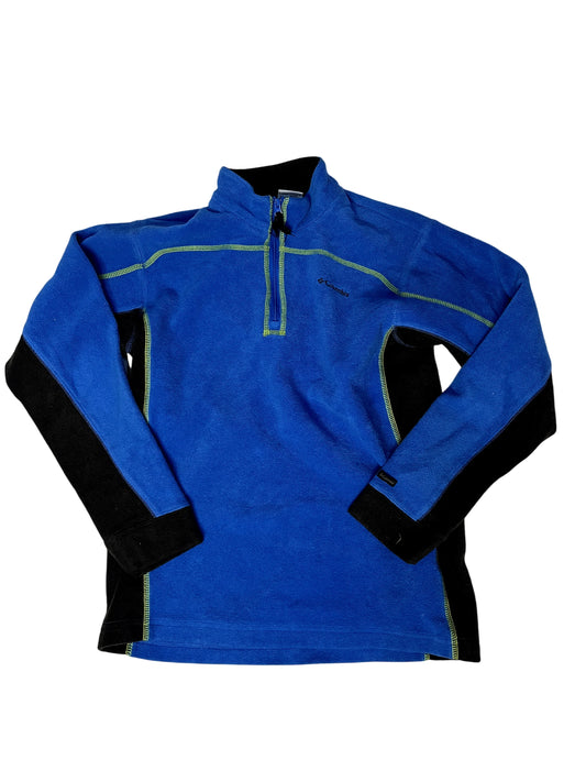 Vintage Columbia Blue Fleece Quarter-zip Pullover