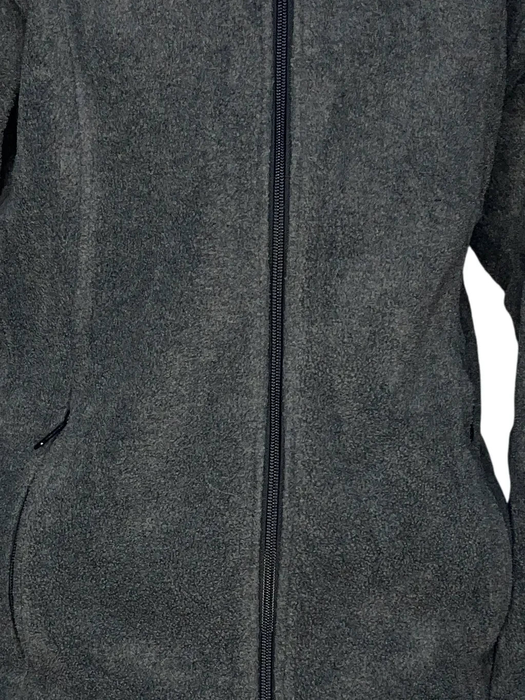 Vintage Columbia Gray Full-zip Fleece Jacket