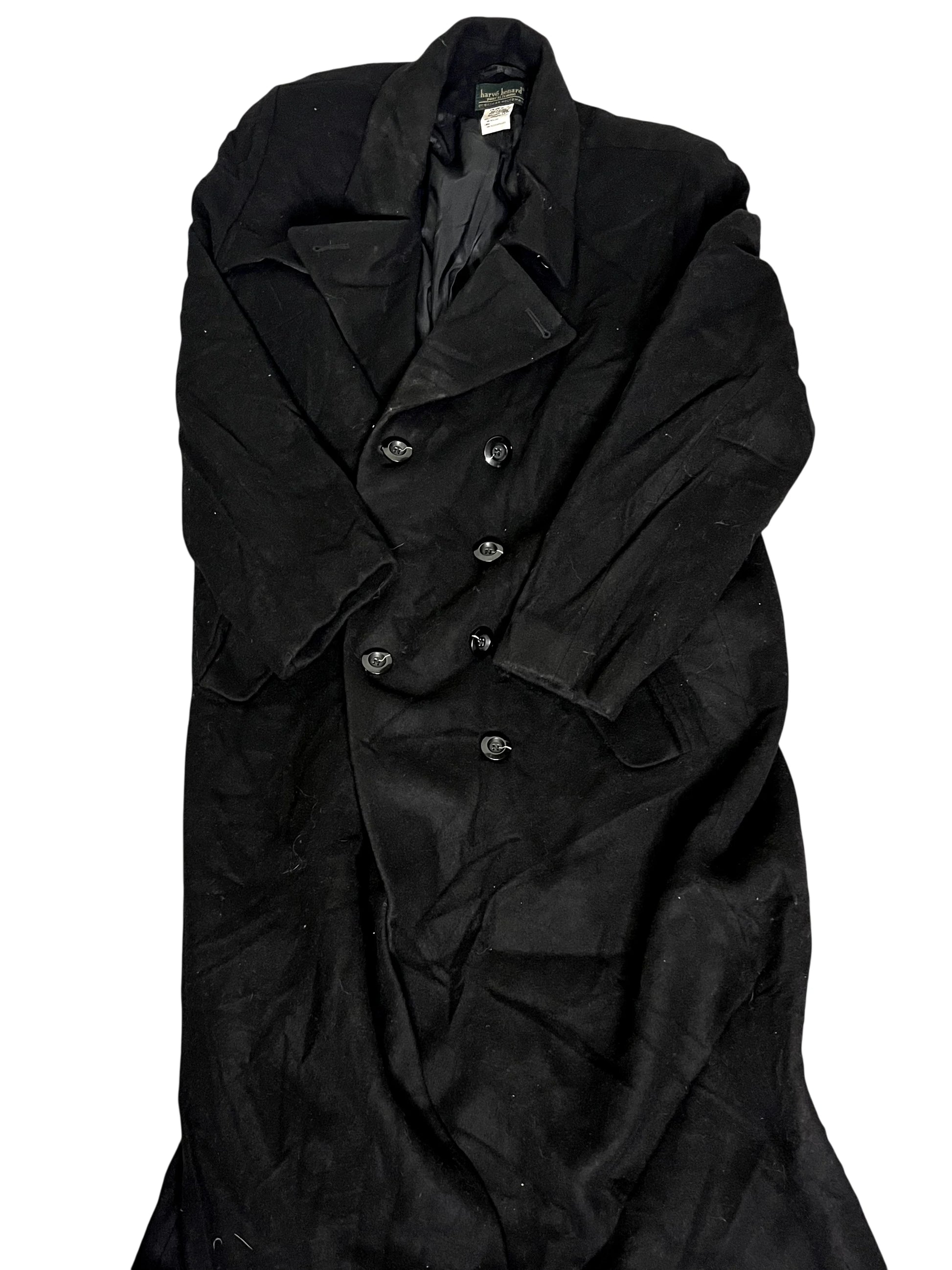 Vintage Harvé Benard Pour La Femme By Gene Co. Holtzman Black Overcoat Coats & Jackets