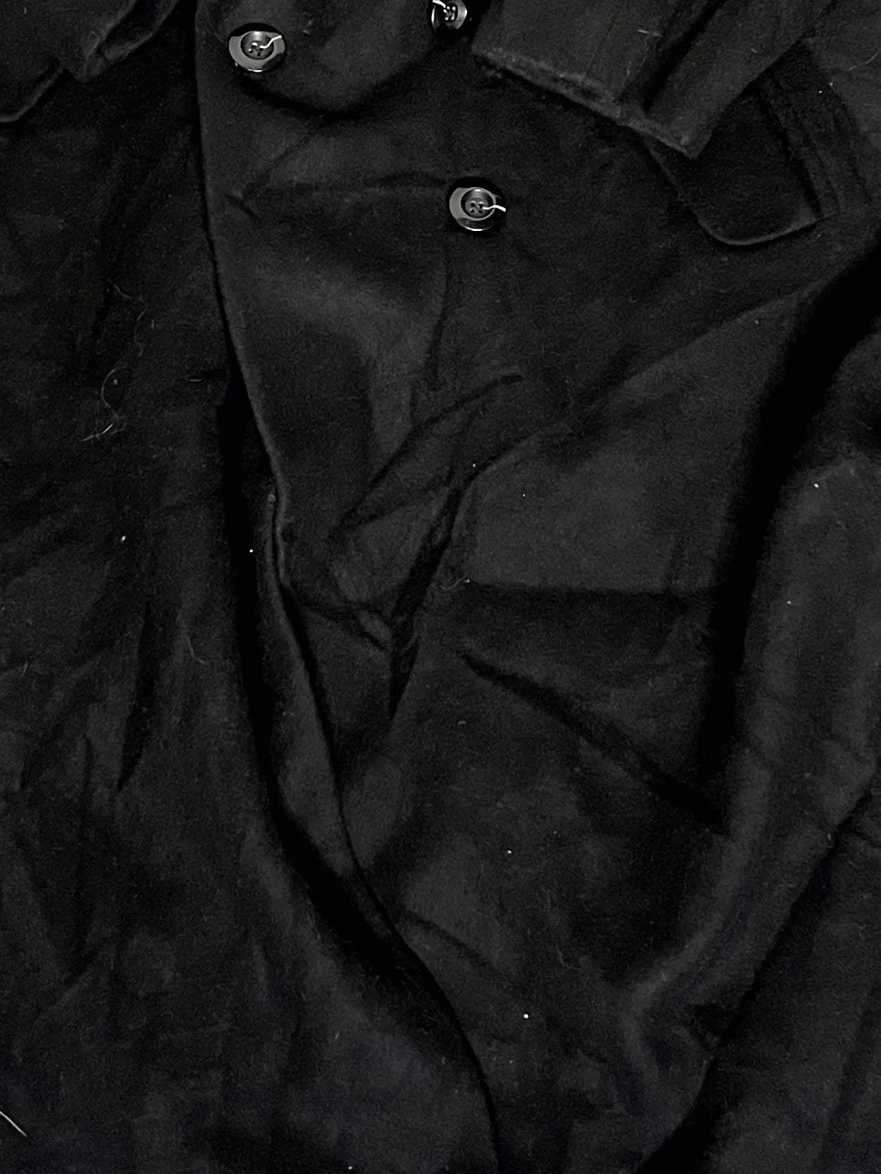 Vintage Harvé Benard Pour La Femme By Gene Co. Holtzman Black Overcoat Coats & Jackets