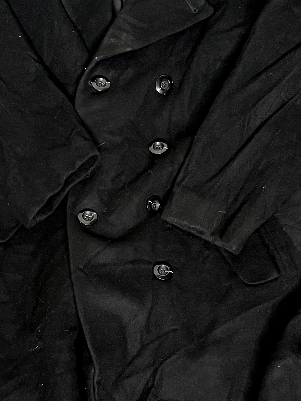 Vintage Harvé Benard Pour La Femme By Gene Co. Holtzman Black Overcoat Coats & Jackets