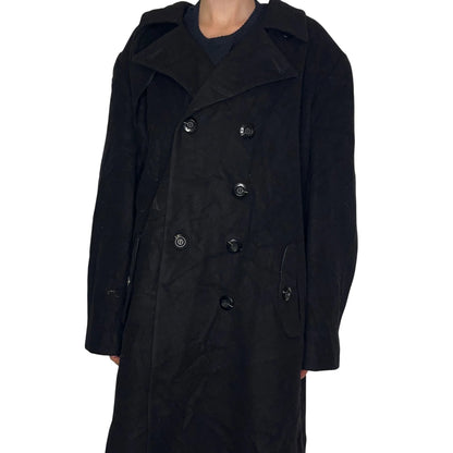 Vintage Harvé Benard Pour La Femme By Gene Co. Holtzman Black Overcoat Coats & Jackets