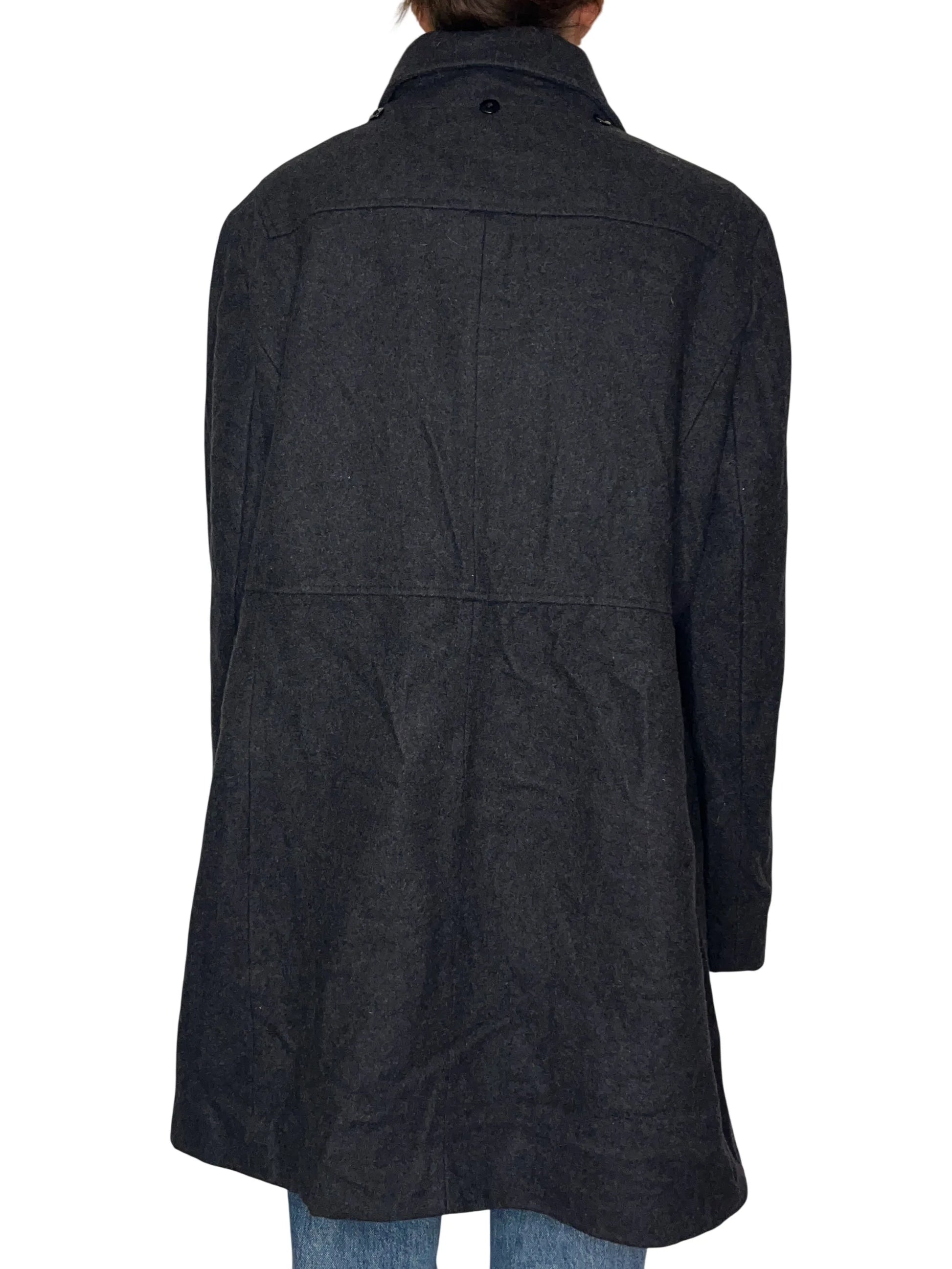 Vintage Nautica Black Overcoat Coats & Jackets