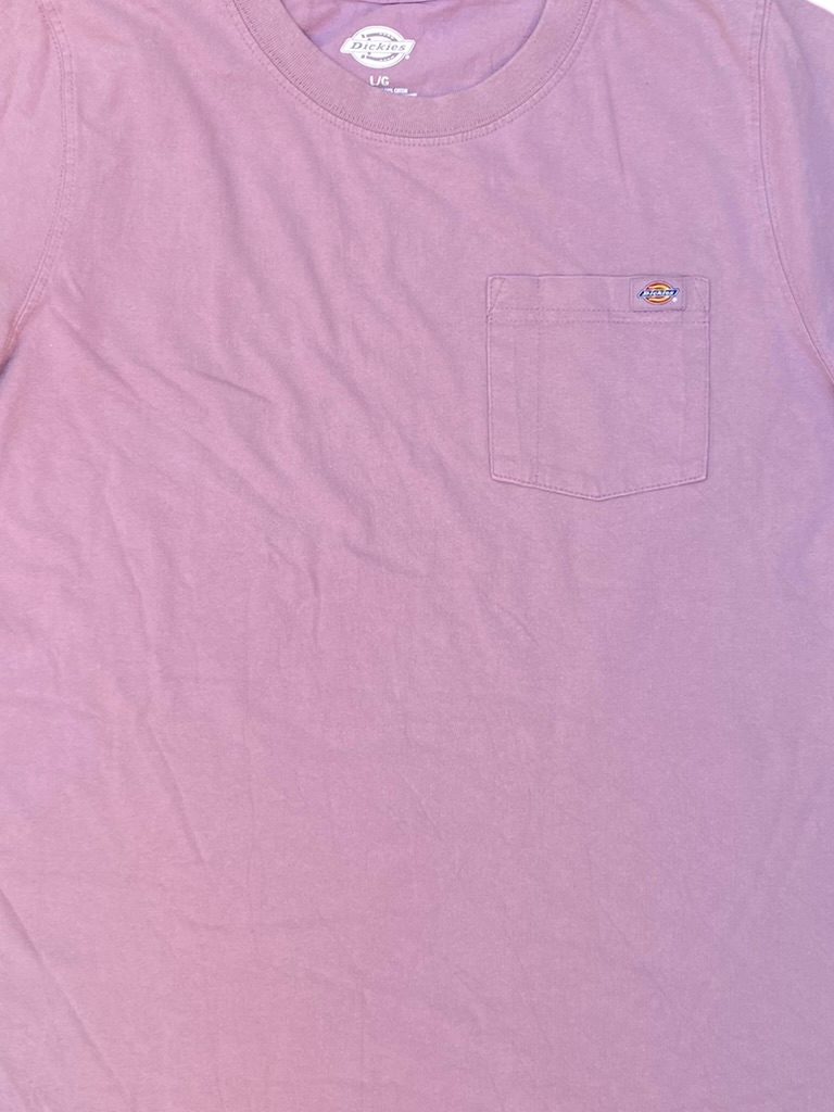 Dickies Pink Pocket Tee - XL - Heavyweight Cotton Boxy Fit
