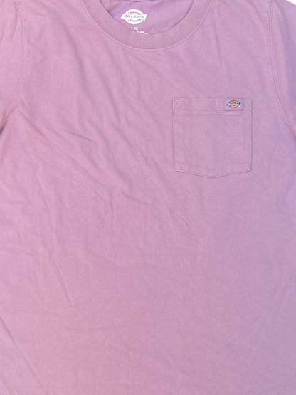 Dickies Pink Pocket Tee - XL - Heavyweight Cotton Boxy Fit