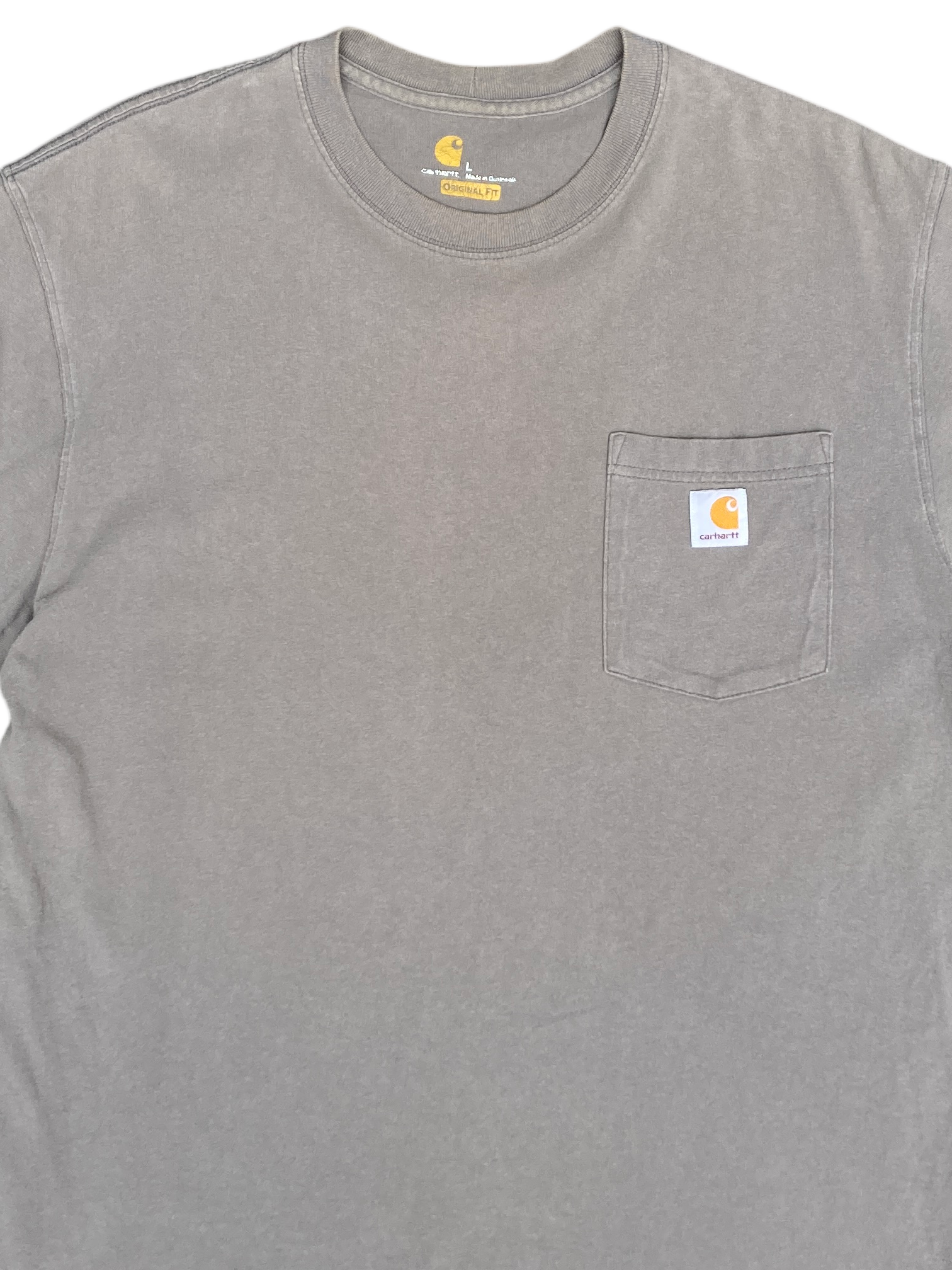 Carhartt Gray Original fit Logo T-shirt