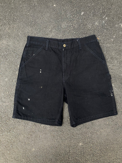 Carhartt Black Canvas Carpenter Shorts