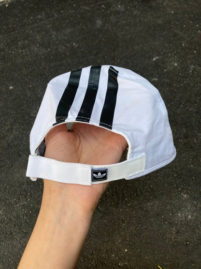 Adidas Originals White Lightweight Running Cap - Trefoil Logo Hat