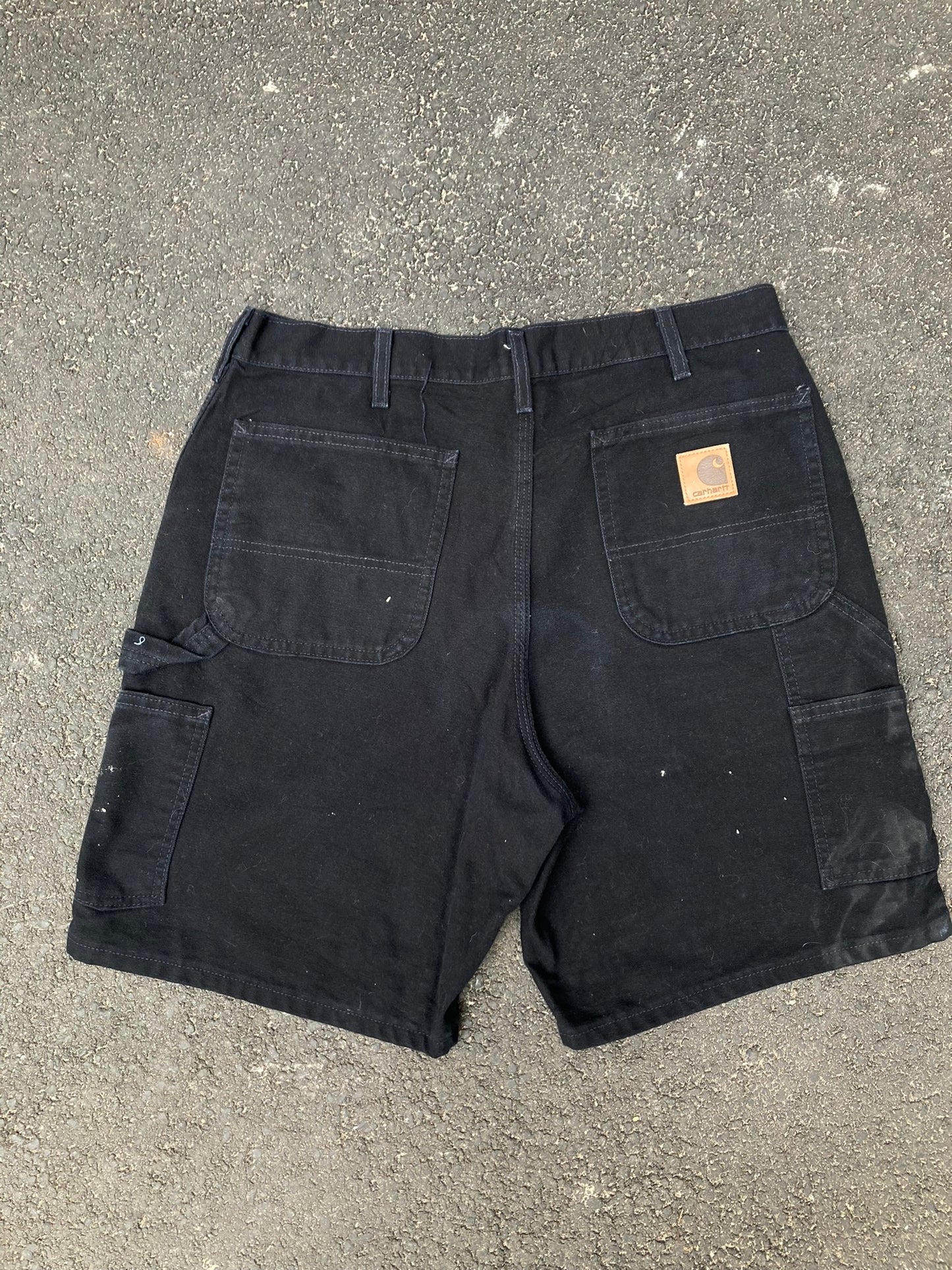 Carhartt Black Canvas Carpenter Shorts