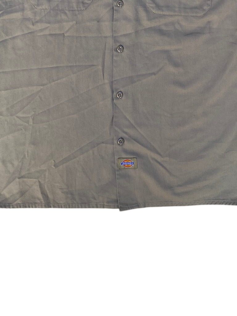 Vintage Dickies Short Sleeve Beige Work Shirt